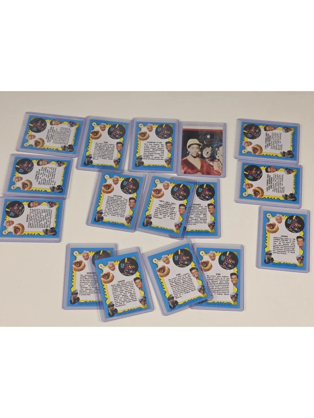 Lot Of 16 Vintage In Living Color TV Series BIG CARDS J-LO JIM CARREY ROOKIES!